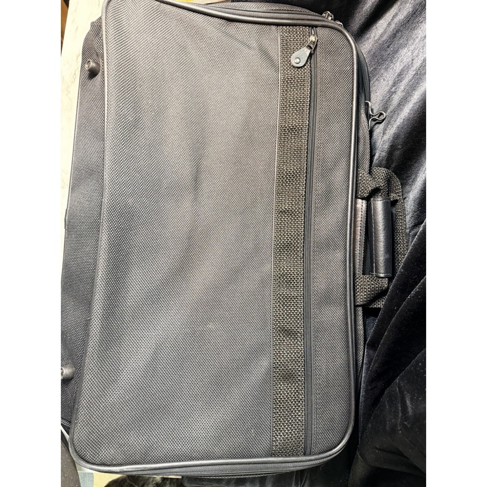 Samsonite Silhouette 4 Black Soft Suitcase Luggage 7 Compartment 22"x15" (2867) - Picture 12 of 12